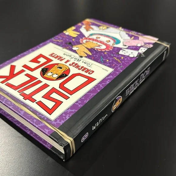 Stick Dog #8: Stick Dog Crashes A Party by Tom Watson - Hardcover Novel - Picture 3 of 12